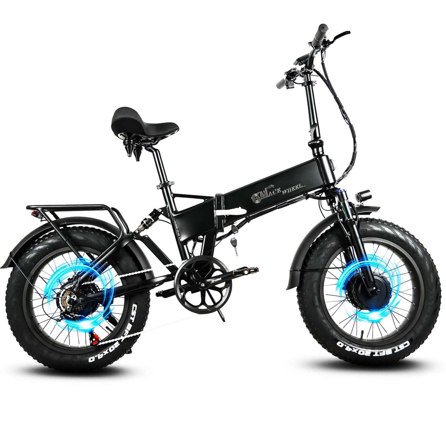 RX20 2000W Doppelmotor Fat Ebike, 20"×4.0 Reifen, 48V 18Ah Klapprad E-Bike Herren Damen
