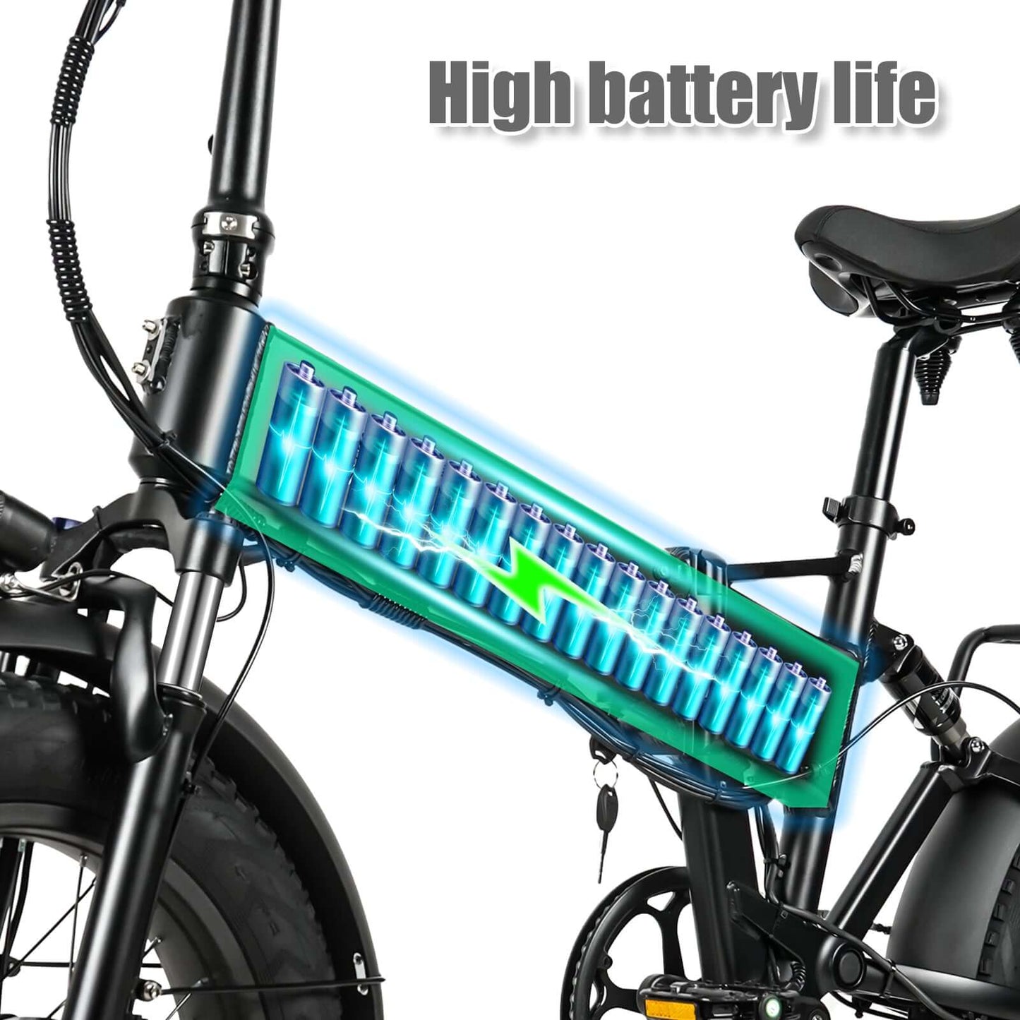 RX20 2000W Doppelmotor Fat Ebike, 20"×4.0 Reifen, 48V 18Ah Klapprad E-Bike Herren Damen