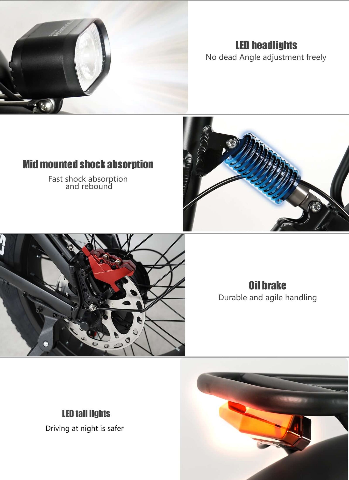 RX20 2000W Doppelmotor Fat Ebike, 20"×4.0 Reifen, 48V 18Ah Klapprad E-Bike Herren Damen