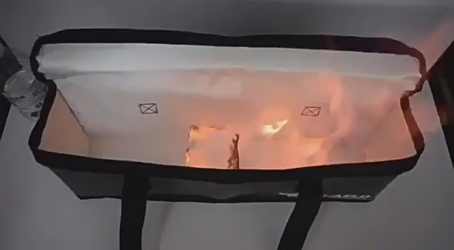 Bicycle battery fireproof bag